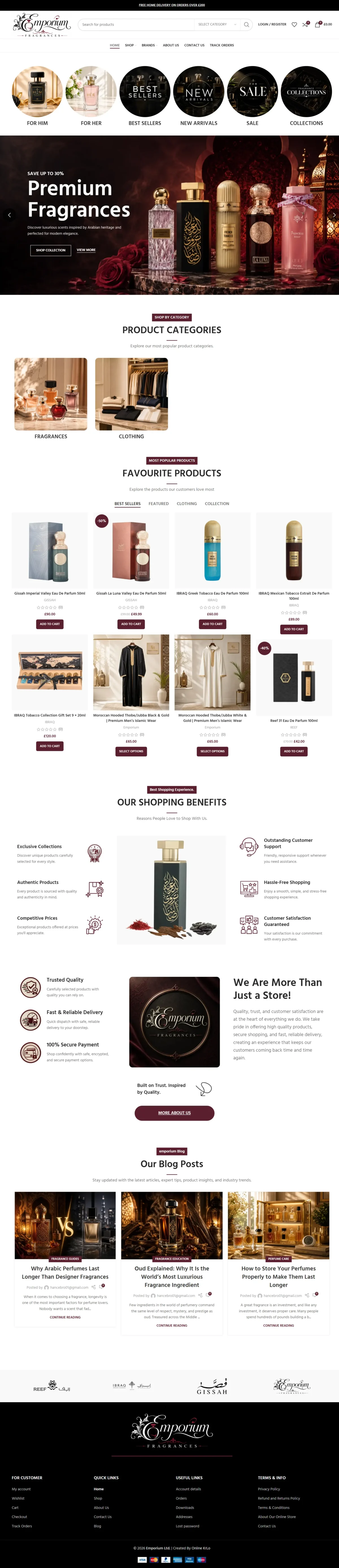 Arabic Perfumes — E-Commerce Website