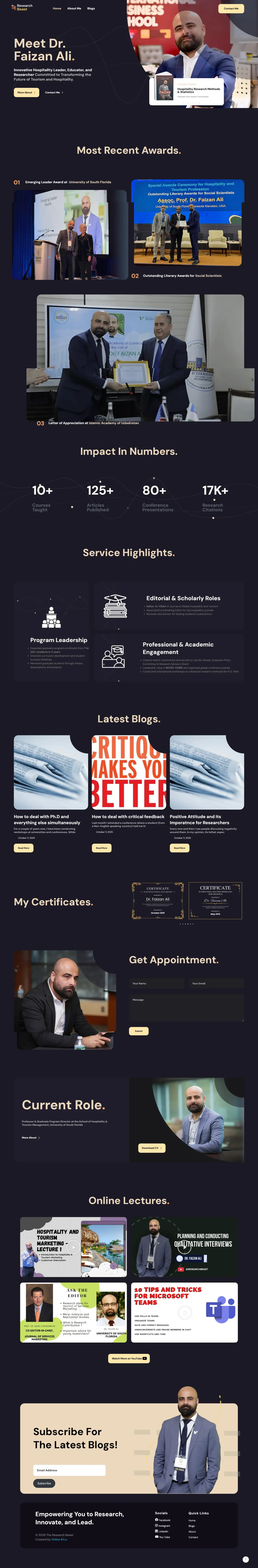 Professor — Portfolio Website