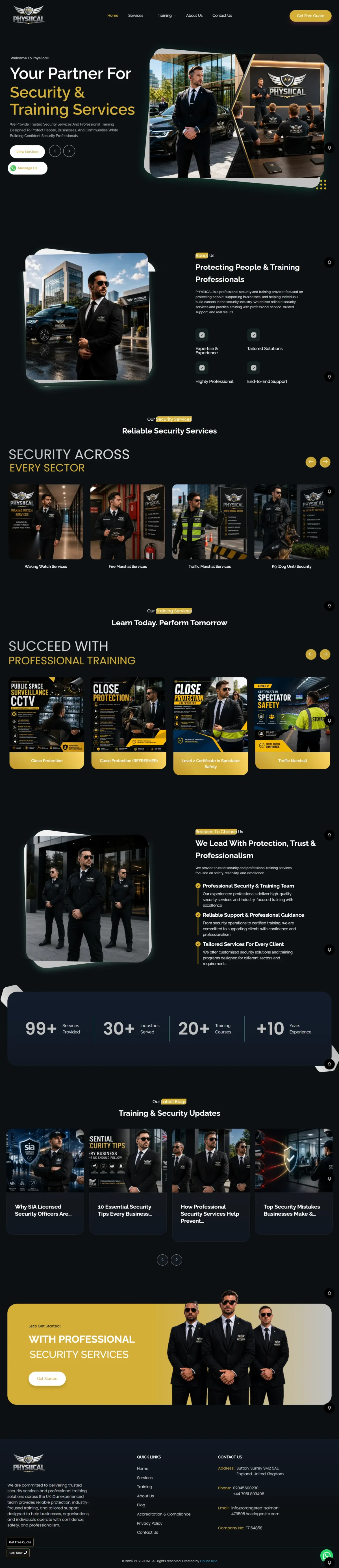Security & Training Website